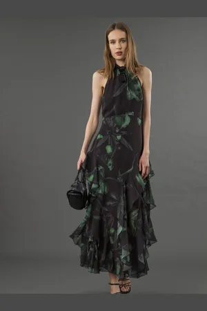 Religion Taylor Maxi Dress With Full Frill Skirt AU 10