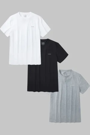 Aubin White/Black/Grey Louth T-Shirts 3 Pack XXL