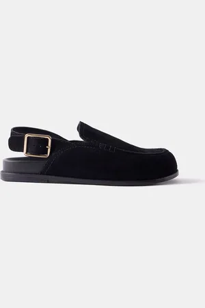 mint&berry Black Sling Back Clogs AU 7 (EU 38)