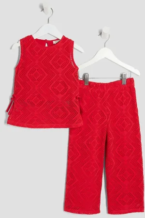 River Island Girls Lace Tunic Trousers Set 9298cm