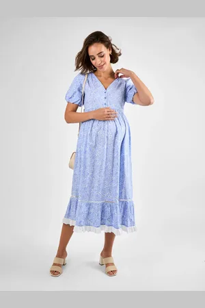 JoJo Maman Bébé Floral Print Maternity Midi Dress S