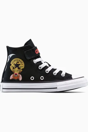 Converse Black Tom and Jerry 1V High Top Trainers AU 12 (EU 30)