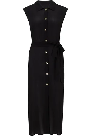 Pour Moi Sleeveless Sheer Crinkle Maxi Beach Dresses 16