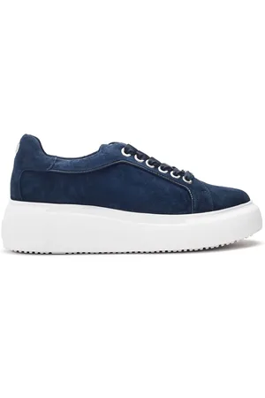 Moda In Pelle Bellis Scallop Detail Lace-Up Wedge Trainers AU 9 (EU 40)