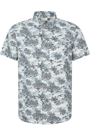 Mountain Warehouse 100% Cotton Tropical Printed Mens Short Sleeved Shirt medium