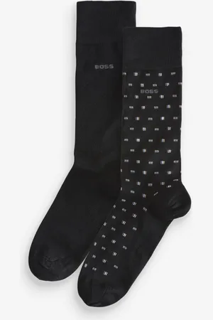HUGO BOSS Black Logo Socks 2 Pack L-XL