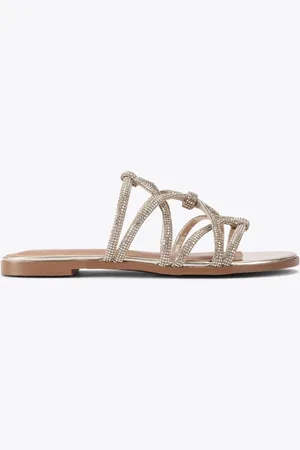 Kurt Geiger Gold Perla Sandals AU 10 (EU 41)