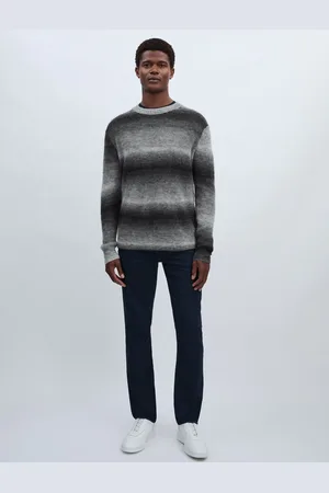 Paige Ombré-Striped Jumper With Mohair M