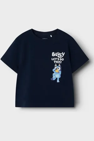 NAME IT Blue Bluey Short Frill Sleeve T-shirt 1.5