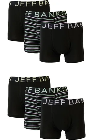 Jeff Banks Black Low Rise Fashion Stripe Trunks M