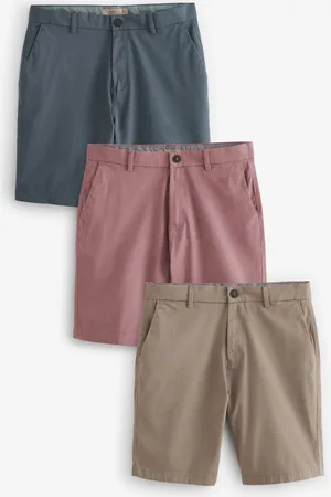 Next Slim Fit Stretch Chinos Shorts 3 Pack 34W x 31L (UK 34 R)