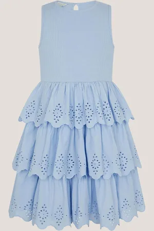 Monsoon Sleeveless Broderie Tiered Dress 5