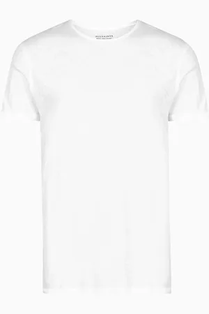 AllSaints AllSaints White Figure Short Sleeve Crew 100% Cotton T-Shirt XS