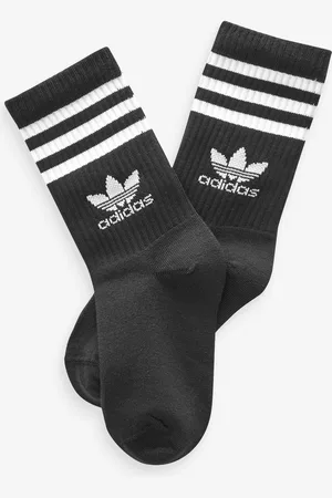 adidas Black Crew Socks 6 Pack 12.5-1