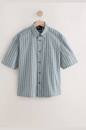 Next Edit Micro Check Short Sleeve Shirt XL