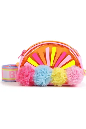 Billieblush Pink Rainbow Pom Pom Bum Bag With Logo Strap One