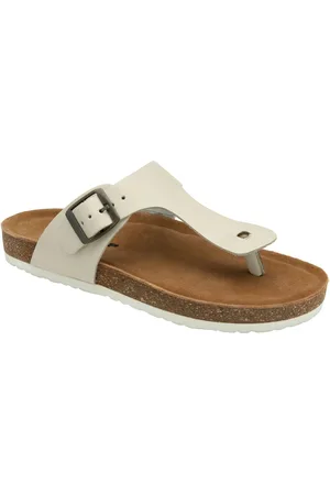Dunlop White Toe Post Ladies Sandals AU 7 (EU 38)