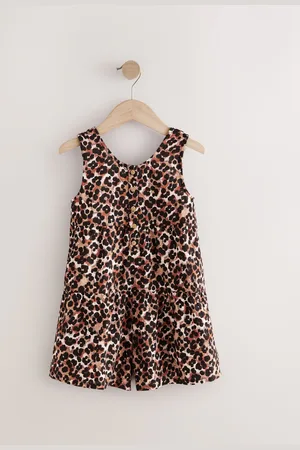 Next Animal Leopard Print 100% Cotton Playsuit (3-16yrs) 9 Years (134cm)