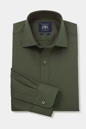 SAVILE ROW The Stretch 100% Cotton Formal Shirt AU 46 Regular
