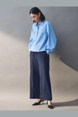 MARELLA Emme Marella Blue Ipotesi Trousers AU 12