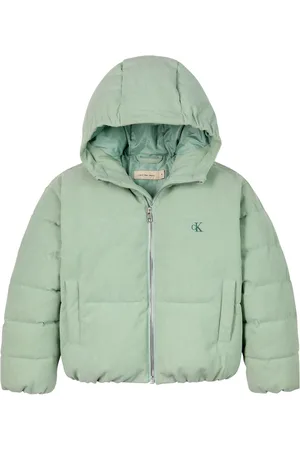 Calvin Klein Green Corduroy Puffer Jacket 14 Years (164cm)