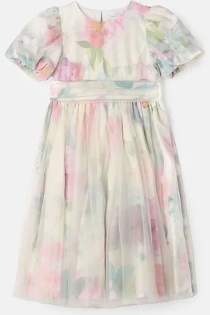 Angel & Rocket Printed Mesh Puff Sleeve Dress 6 Years (116cm)