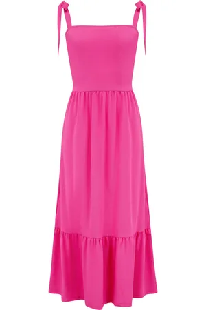 Pour Moi Laura Jersey Tie Strap Tiered Midi Dress AU 16