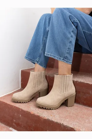 Novo Natural Wide Fit Harlequin Chelsea Heeled Unit Boots AU 7 (EU 38)