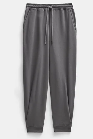 Hush Puppies Grey Pleat Detail Joggers L Reg
