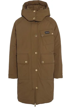 Barbour Christa Showerproof Longline Puffer Coats AU 16