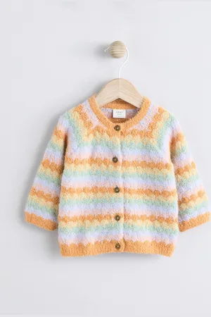 Next Multi Knitted Stripe Baby Cardigan (0mths-2yrs) 9
