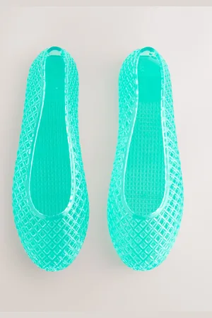 Next Round Toe Jelly Ballerinas AU 6 (EU 37)
