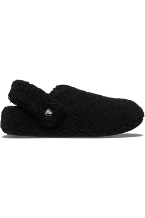 Crocs Black Light Pink Classic Cozzzy Fleece Slippers AU 9 (EU 41)