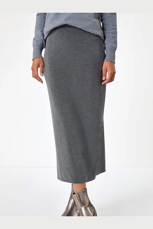 Roman Soft Touch Rib Midi Skirt AU 14