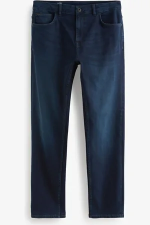 Next Blue Dark Straight Fit Vintage Wash Denim Jeans 36W x 35L (UK 36 XL)