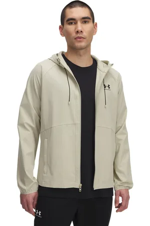 Under Armour Cream Stretch Windbreaker Jacket XXL