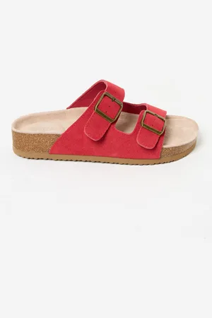 Fat Face Red Leather Meldon Sandal AU 10 (EU 42)