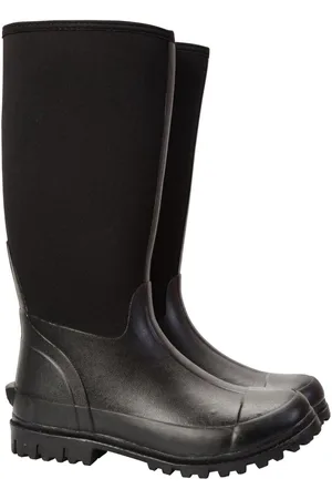 Mountain Warehouse Black Mens Neoprene Mucker Long Wellies AU 7 (EU 40)