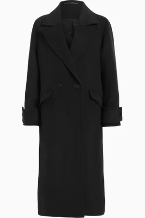 AllSaints AllSaints Black Mabel Coat AU 14