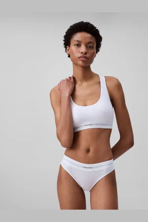 Calvin Klein White Rib Full Briefs L
