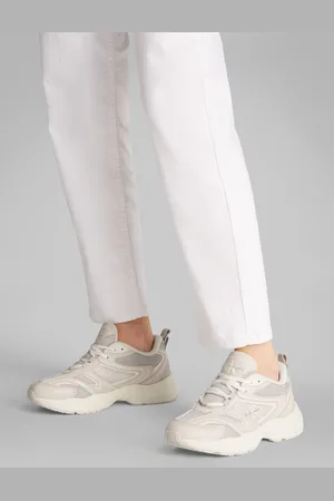 Calvin Klein Off White Retro Tennis Mesh Trainers AU 7 (EU 38)