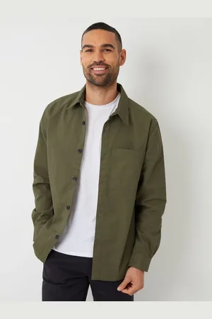 Threadbare Khaki 100% Cotton Twill Shacket M
