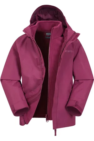 Mountain Warehouse Purple Fell Kids 3 In 1 Water Resistant Jacket 3