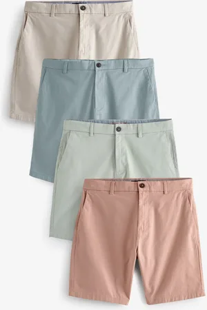 Next Slim Fit Stretch Chino Shorts 4 Pack 28W x 31L (UK 28 R)