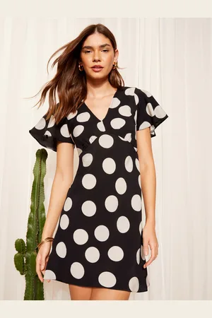 Friends Like These Flutter Sleeve Tie Back Mini Dress AU 14