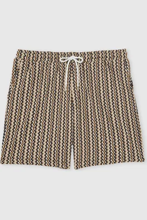 Reiss Teti Zig-Zag Knit Drawstring Shorts medium