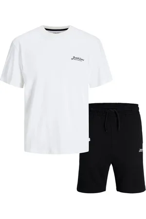 JACK & JONES Short Sleeve White 100% Cotton T-Shirt and Shorts Set 14 Years (164cm)