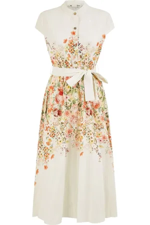 Yumi Blend Floral Mirrored Placement Skater Dress 12