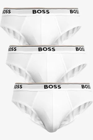 HUGO BOSS White Power Stretch Cotton 3 Pack Briefs M