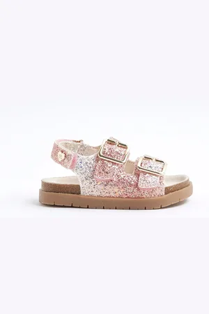 River Island Pink Girls Glitter Ombre Sandals AU 6 (EU 23)